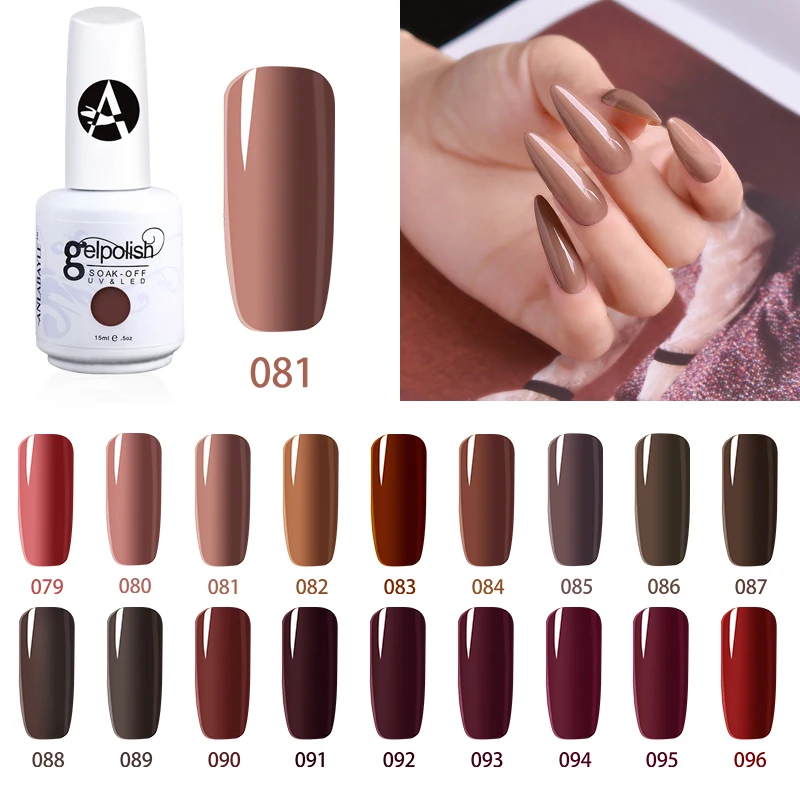 

Гель-лак для ногтей Anlabayle, 12 мл, Гель-лак чистых цветов, УФ-лак, удаляемый замачиванием, Полупостоянный лак для ногтей для маникюра, базового и...