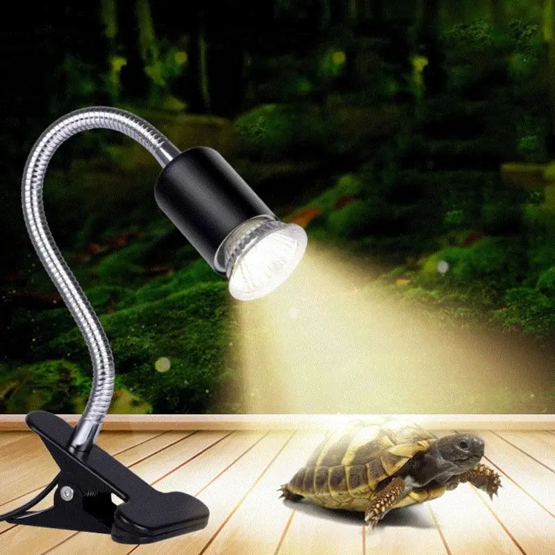 

110V 220V 25W Pet Heating Clip Light Bulb Animal Tortoise Lizard Chameleon Snake Turtle Reptile UVA+UVB Sunlight Basking Lamp