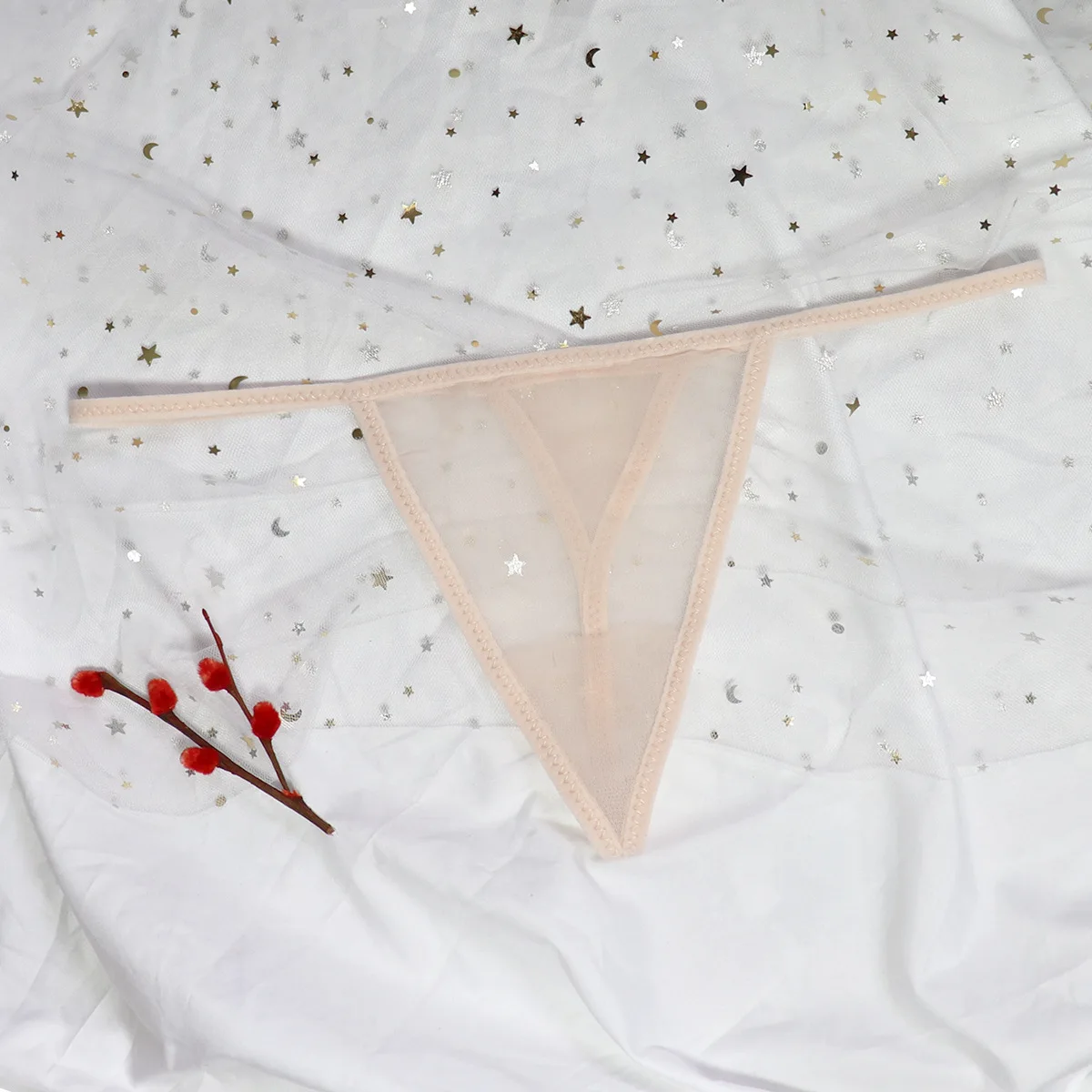 

New Sexy Ladies Thong European and American Low-waist Lace Mesh Underwear Underwear Sexy Briefs Temptation Underwear Women