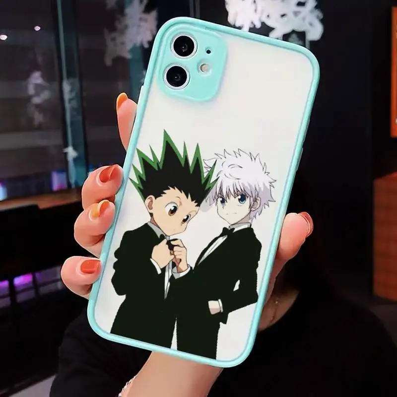 

Hunter X hunter Phone Case matte transparent For blue iPhone 7 8 x xs xr 11 12 pro plus max mini Clear Funda