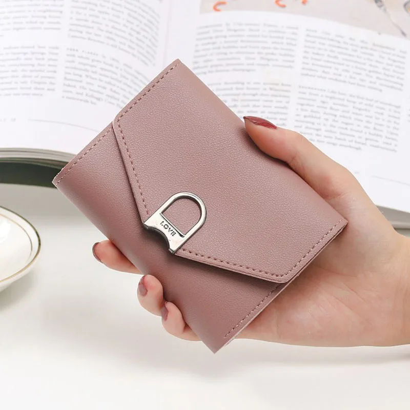 

Women Mini Hasp Wallet Card Bag Coin Change Purse Wallets Credit Bank ID Card Photo Holders Case Cover Hand Bag Wallet XB716