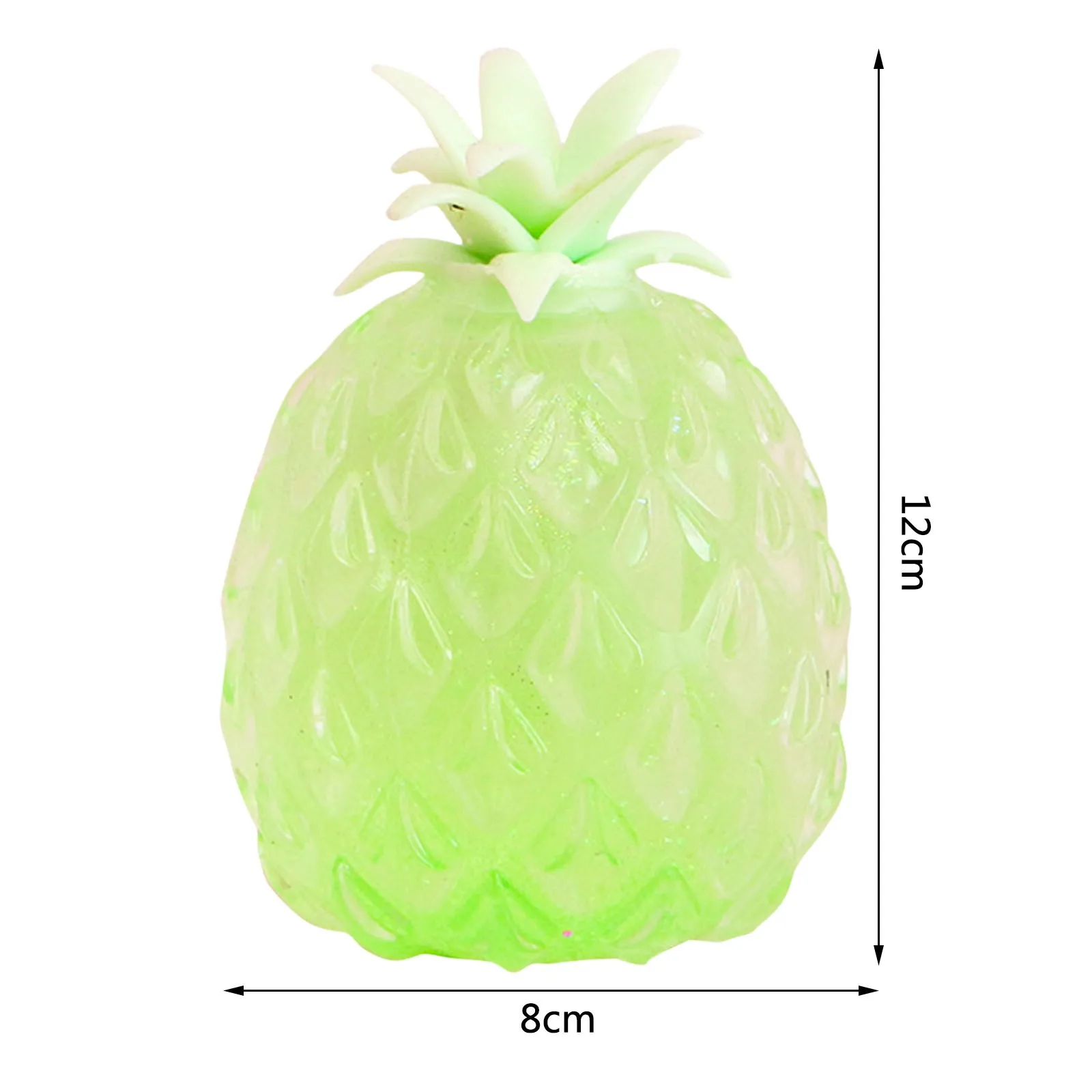 

New Fresh Anti Stress Fun Soft Golden Powder Pineapple Ball Stress Reliever Toys Kids Adults Fidget Squishy Antistress Toy 50ml