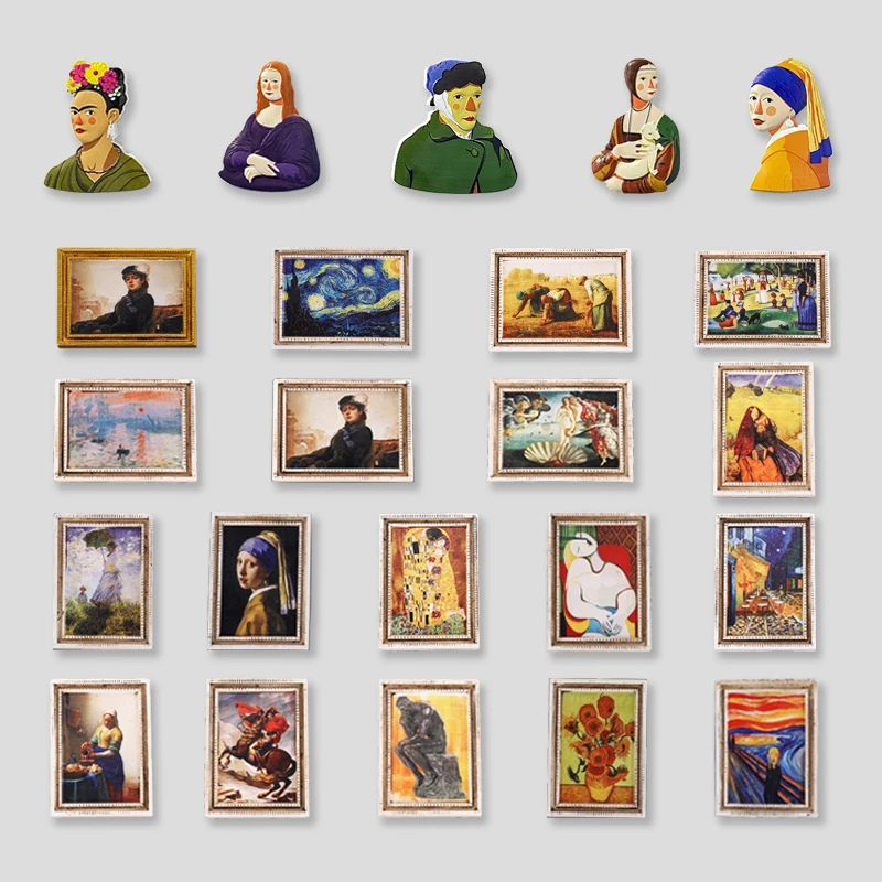 Творческий магнит на холодильник производство Китай известная картина