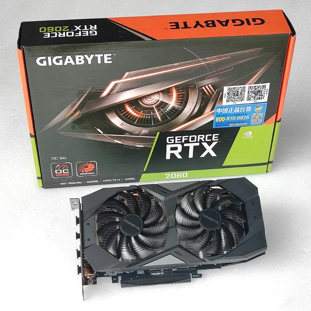 

New GIGABYTE GeForce RTX 2060 OC 6GB GDDR6 Graphics Cards RTX2060