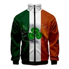 Лидер продаж 2021, модный стиль, Ливерпуль, индивидуальное пальто, ирландский зеленый принт, фигурка, мужская обычная Высококачественная куртка, толстовка с капюшоном