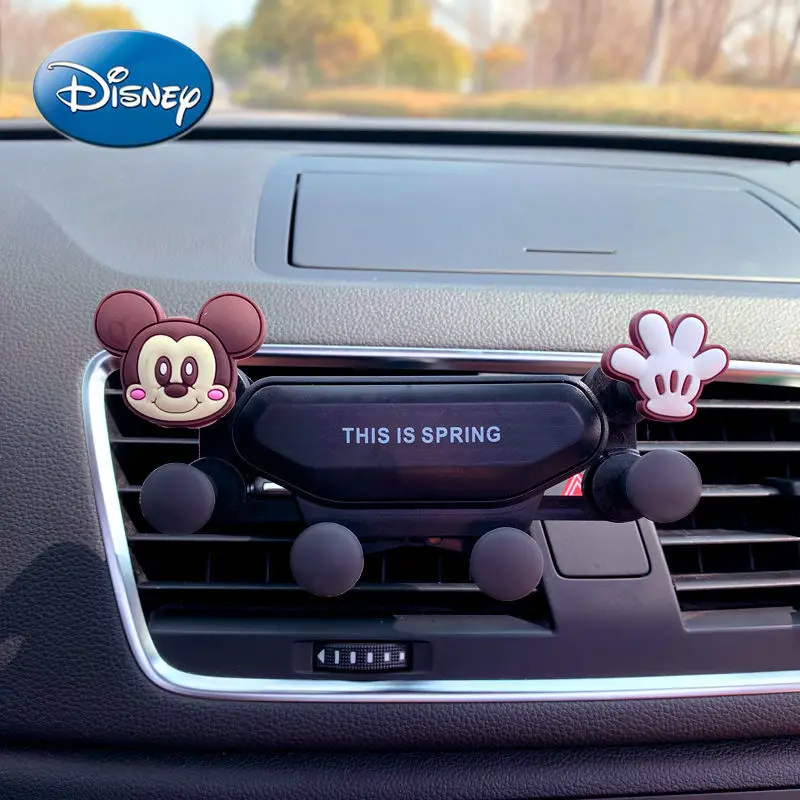 

Disney Mickey Mouse Car New Cartoon Cute Car Holder Fixed Artifact Universal Safe Navigation Mobile Phone Holder