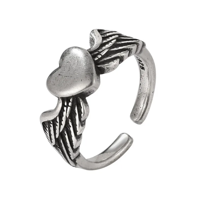 

2021 Women Jewelry New Heart Punk Style Joint Ring
