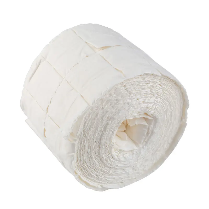 

Nail Removal Towel Cotton Paper Removal Towel Wiping Paper Roll Paper 500 Piece/Roll