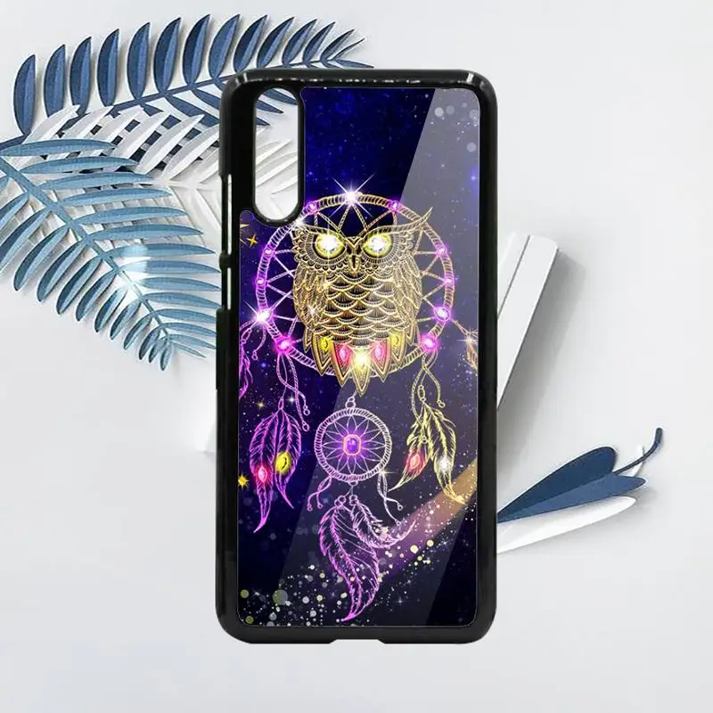 

owl retro art animal Phone Case PC For Samsung galaxy S note 8 9 20 10 e lite2019 plus pro ultra