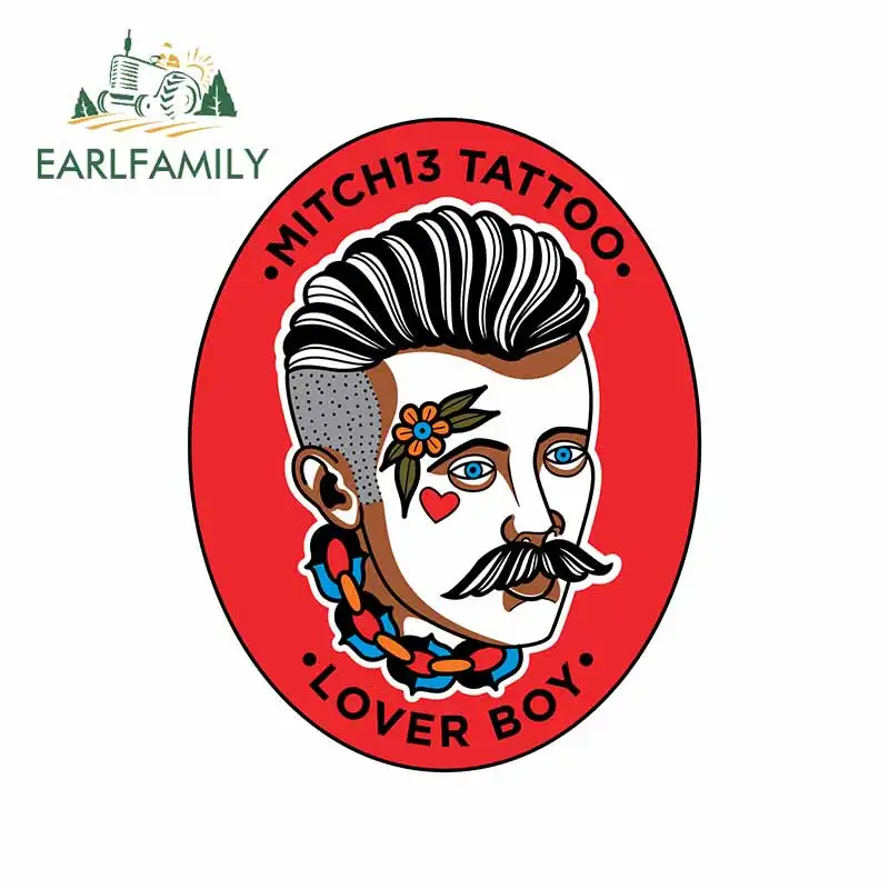 EARLFAMILY 13 см x 7,6 см для татуировок митч13, водонепроницаемый бампер для мальчиков в Автофургоне, мультяшный семейный холодильник