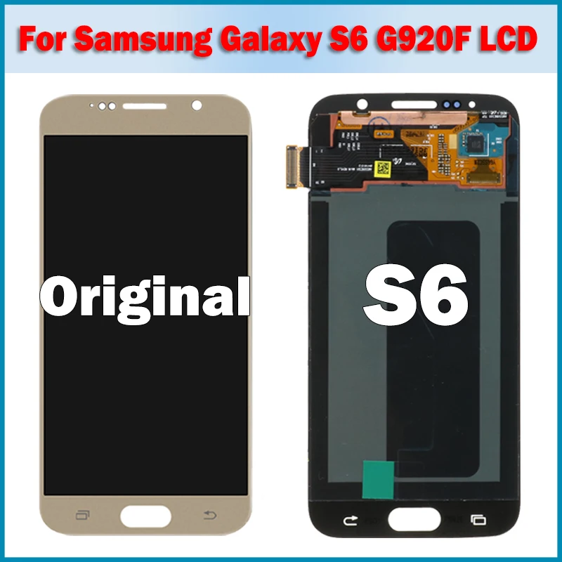 Оригинальный ЖК-дисплей 5 1 дюйма для Samsung galaxy S6 G920F G9200 модуль экрана дисплея G920FD G920