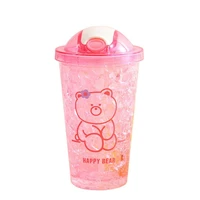 easy to use not easy deformed wear resistant ps straw water cup for school