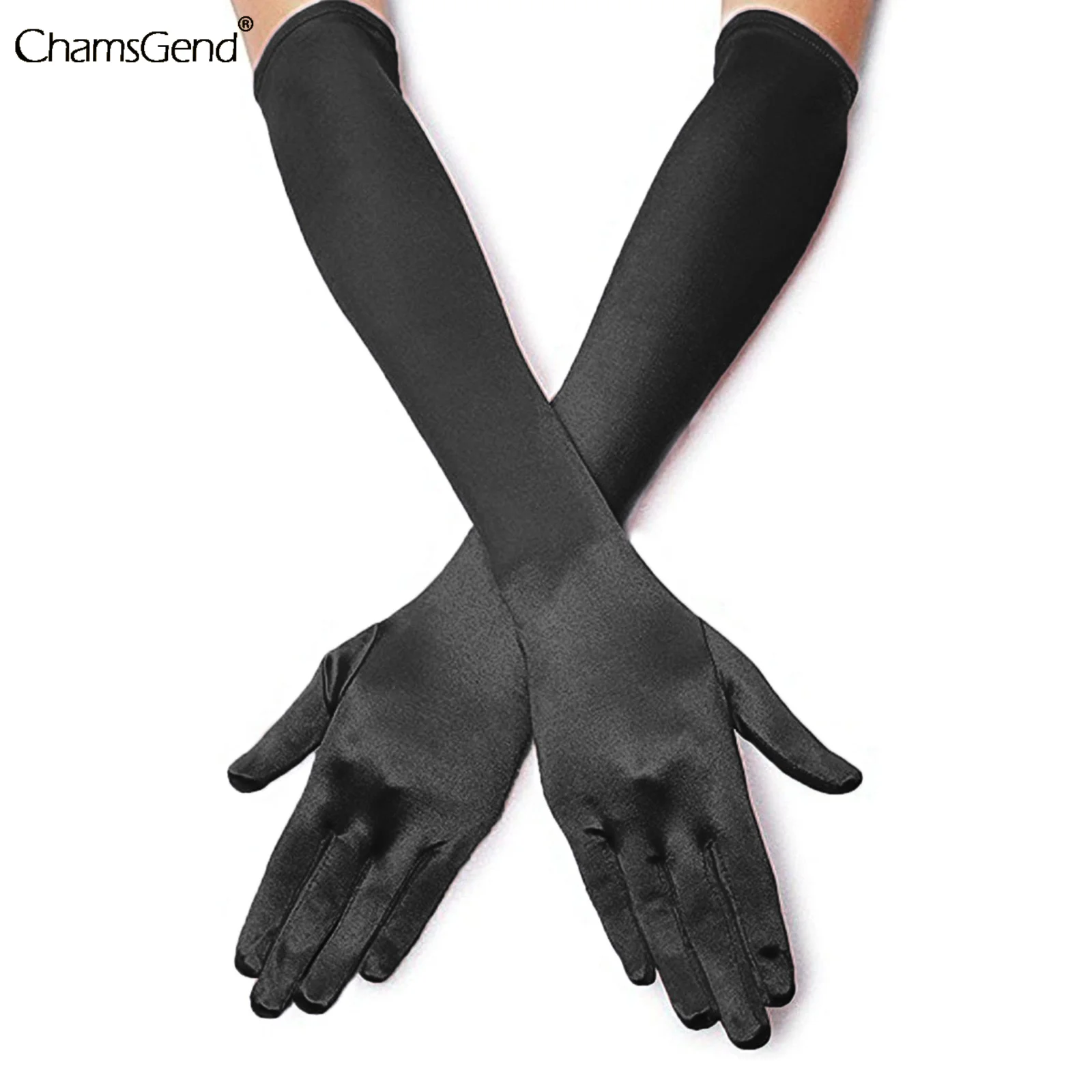

Classic Adult Opera/elbow/wrist Stretch Satin Finger Long Gloves Women Gloves Matching Costume 1920s Opera Bridal Dance Gloves