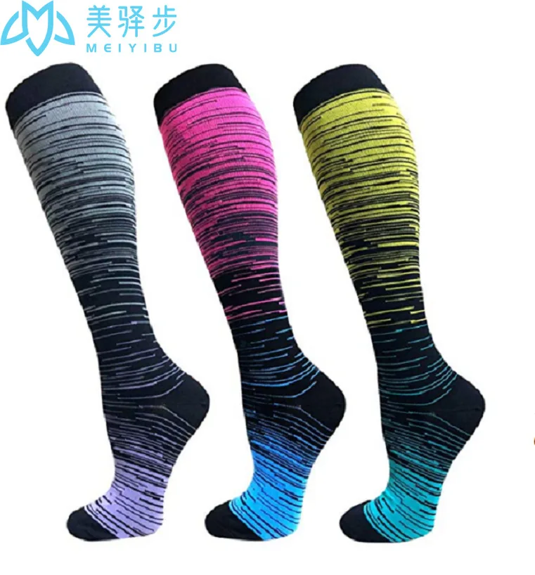 3 Pairs PER SET Compression Socks for Women Men Best Medical Stockings,Nursing,Hiking,Travel Flight Socks Running & Fitness