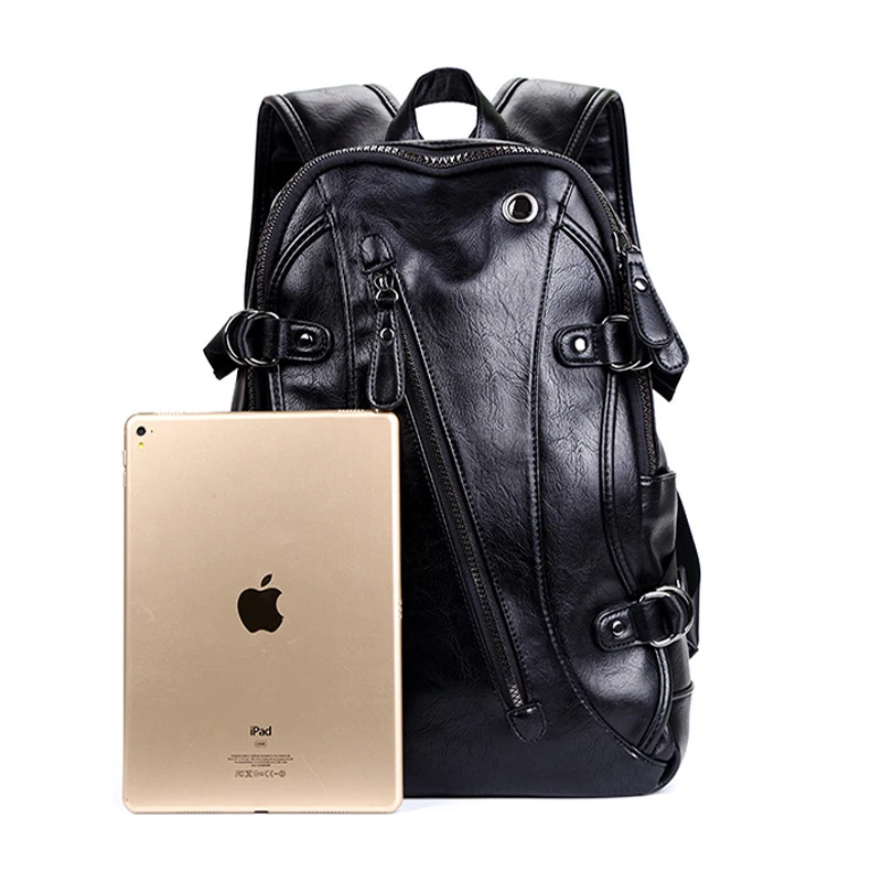 

Men Backpack Soft Leather Designer Laptop Computer Bag School Backpack Large Capacity Travel Bagpack Male Mochila Para Hombre