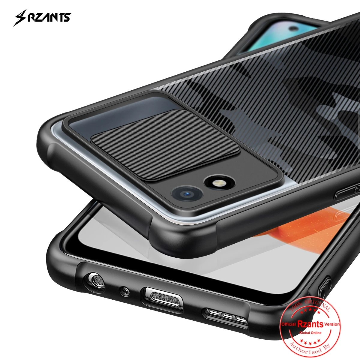 Rzants For OPPO Realme C11 2021 Realme C20 Case Soft Military [Camouflage Lens] Lens Protect Slim Clear Cover
