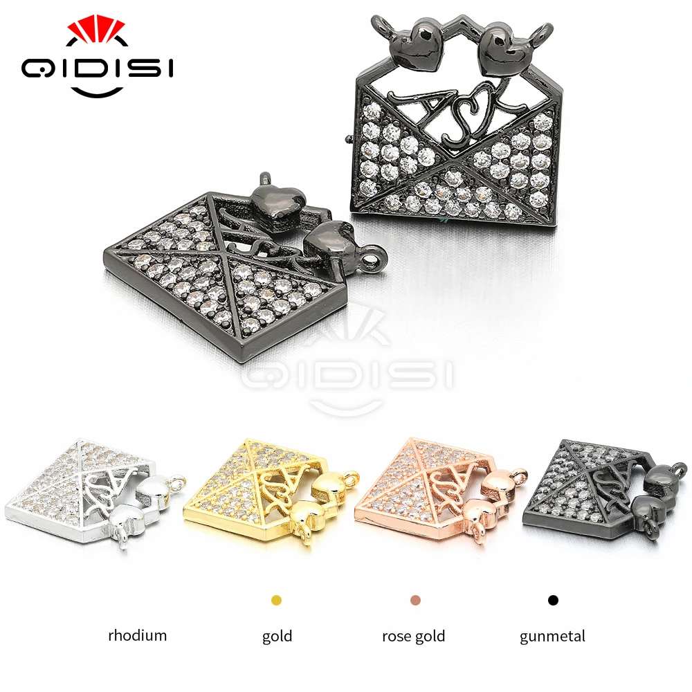 Кулон на ожерелье из фианита аксессуары сделай сам подвески браслет медные