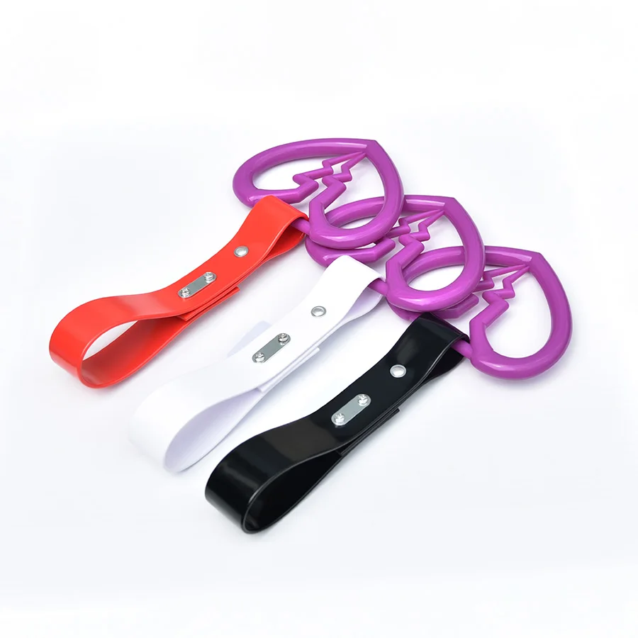 JDM ручка для поезда автобуса ручной ремешок кольцо дрифта в форме сердца