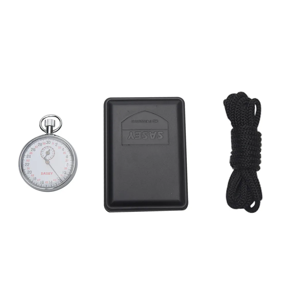 

SXJ504 Mechanical Stopwatch Alarm Metal Running Timer Handheld Athletics Sports Chronograph Accessory Round Outdoor Portable