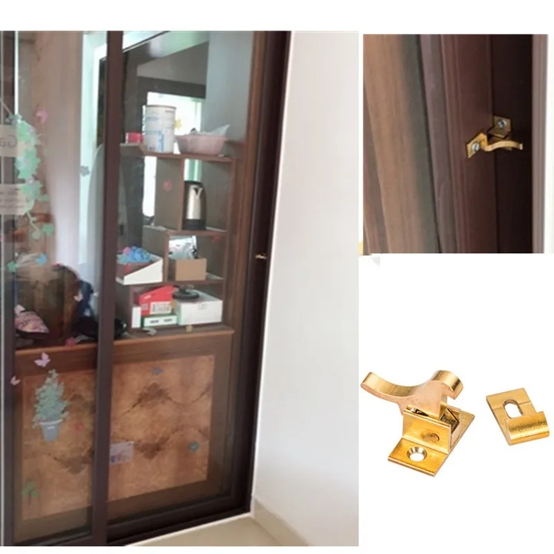 2 шт. автоматическая пряжка из чистой меди с имитацией медного болта|Засовы| |