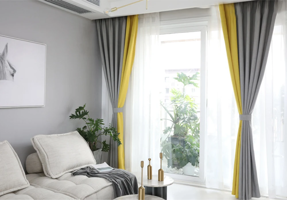 Затемняющие шторы для украшения окна современные плотные занавески и гостиной