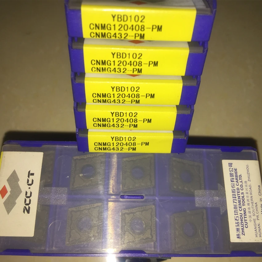 

ZCC.CT CNMG120408-PM YBC151 / CNMG120408-PM YBD102 / CNMG120408-PM YBD252 /CNMG120408-SNR YBG212 карбидные вставки CNC 10 шт./кор.