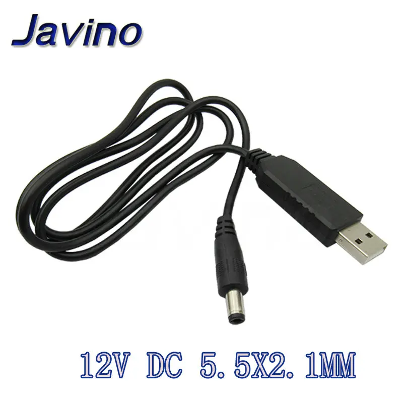 USB повышающий мощность линии постоянного тока 5 В к DC 5 В/9 В/12 В Повышающий Модуль USB конвертер Кабель-адаптер 2,1x5,5 мм разъем aokin - Цвет: 12V