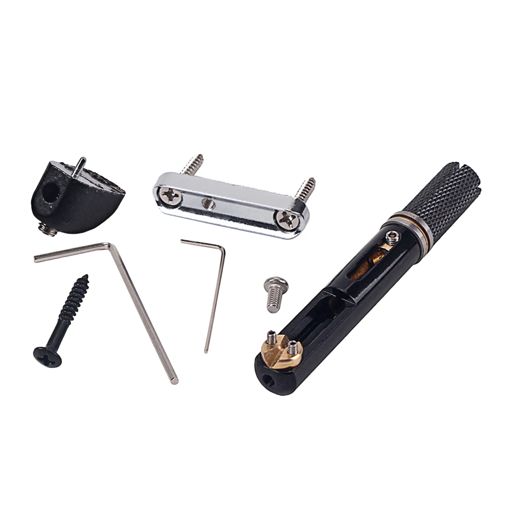 

7 Sets 5 String Bass Guitar Bridge W/ Wrench Screws Guitar Bridge Mount Accs