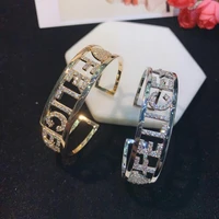 hibride spring trendy luxury stackable statement bangle for women wedding full aaa cubic zircon crystal cz bracelet party b 126