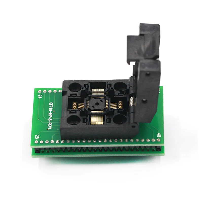 Тестовое гнездо QFP48 к DIP48 IC 0 5 мм Picth /LQFP48 адаптеру программирования DIP48/TQFP48 dip48. |