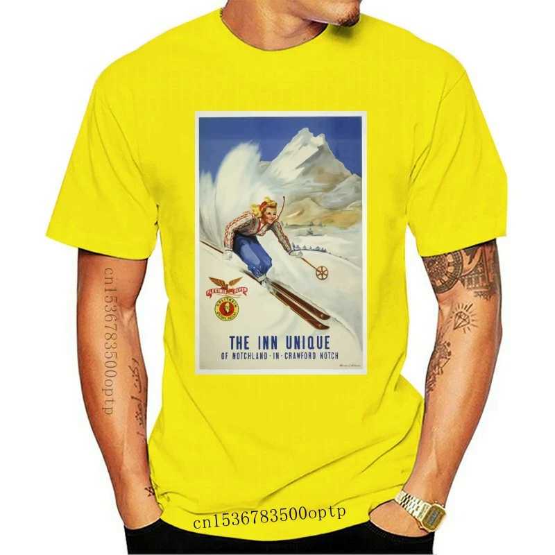 

Vintage Travel Poster New Hapmshire Usa Unisex T-Shirt Outdoor Wear Tee Shirt
