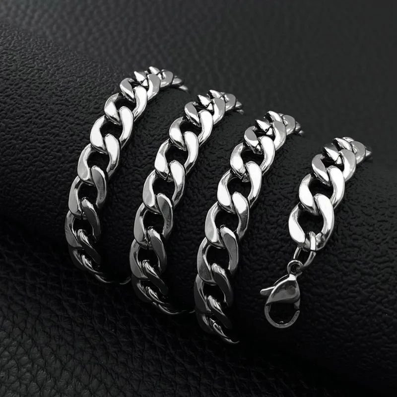 Цепочка кубинская водонепроницаемая подарочное ожерелье из нержавеющей стали