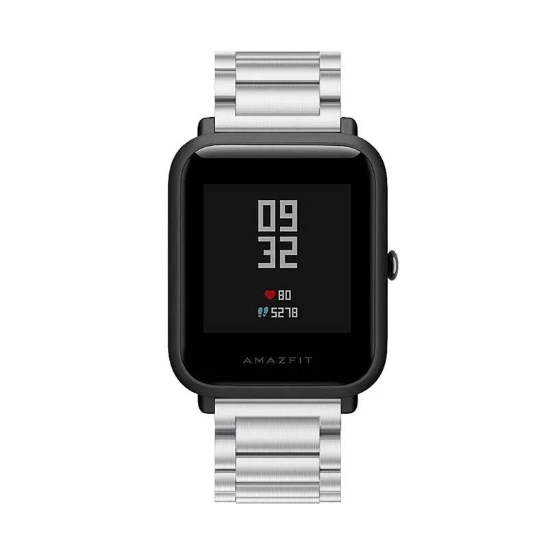 Ремешок для Xiaomi Huami Amazfit GTS Bip BIT PACE Lite Youth 20 мм сменный ремешок из нержавеющей стали