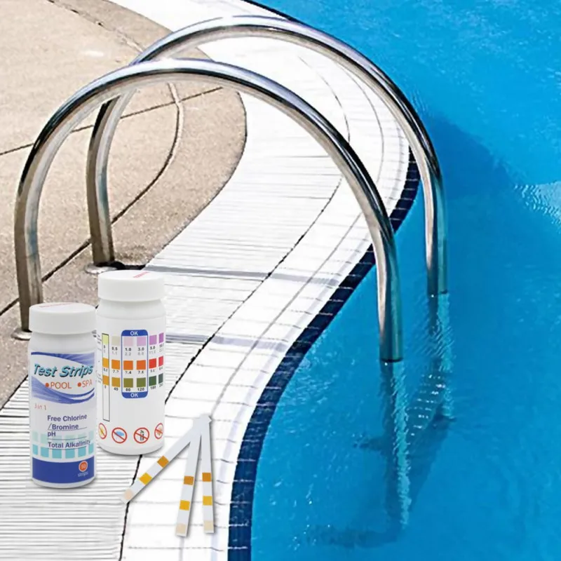 

Three-In-One Swimming Pool PH Test Paper 50PCS Test Strips Test For Water 3 In 1 Swimming Pool Water Testing
