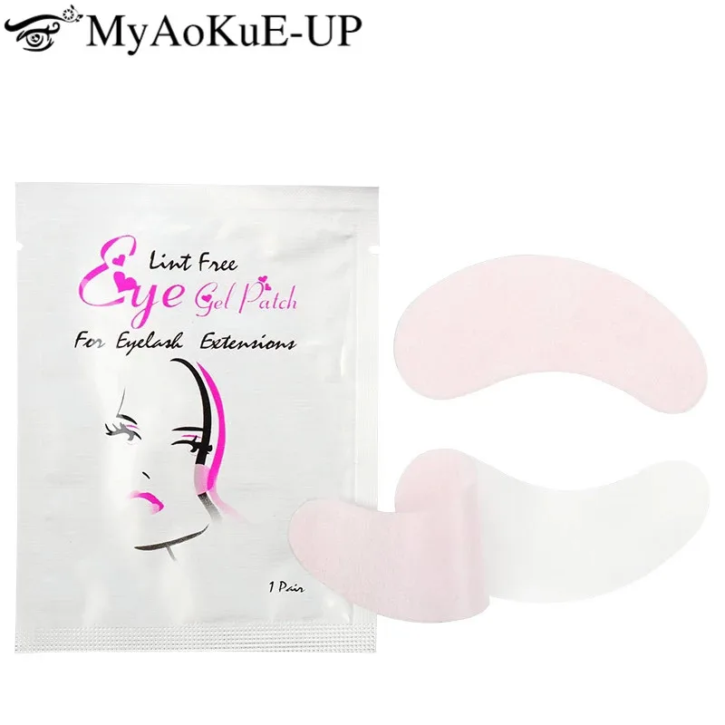 100 пар/лот накладные ресницы нашивки в виде глаз без ворса под глазами накладки