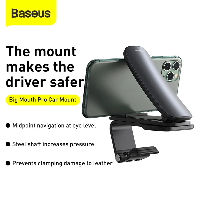 baseus car centre console phone mount adjustable universal dashboard mobile phone holder in car phone bracket for iphone xiaomi free global shipping