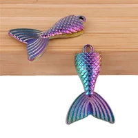ab color fish tail cicada animal star charms zinc based alloy pendants multicolor for diy jewelry 1packet4 or 5 pcs per packet%ef%bc%89