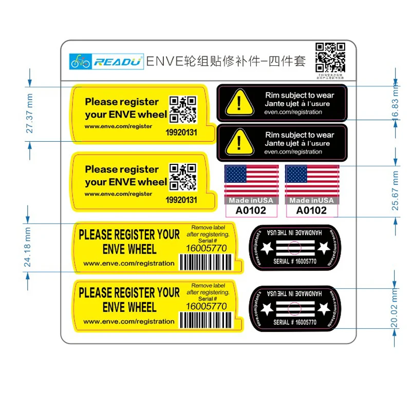 Стикеры для ремонта колес дорожный велосипед карбоновый круглый пластырь