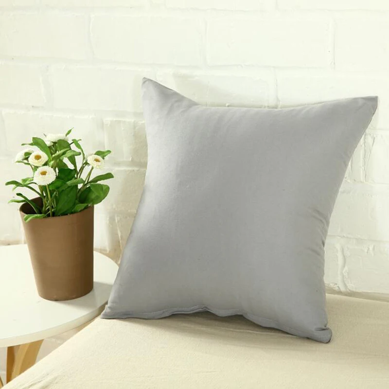 

Solid Color Pillowcase Sofa Cushion Cover Bedside Chair Pillowcase High Quality Comfortable Pillowcase