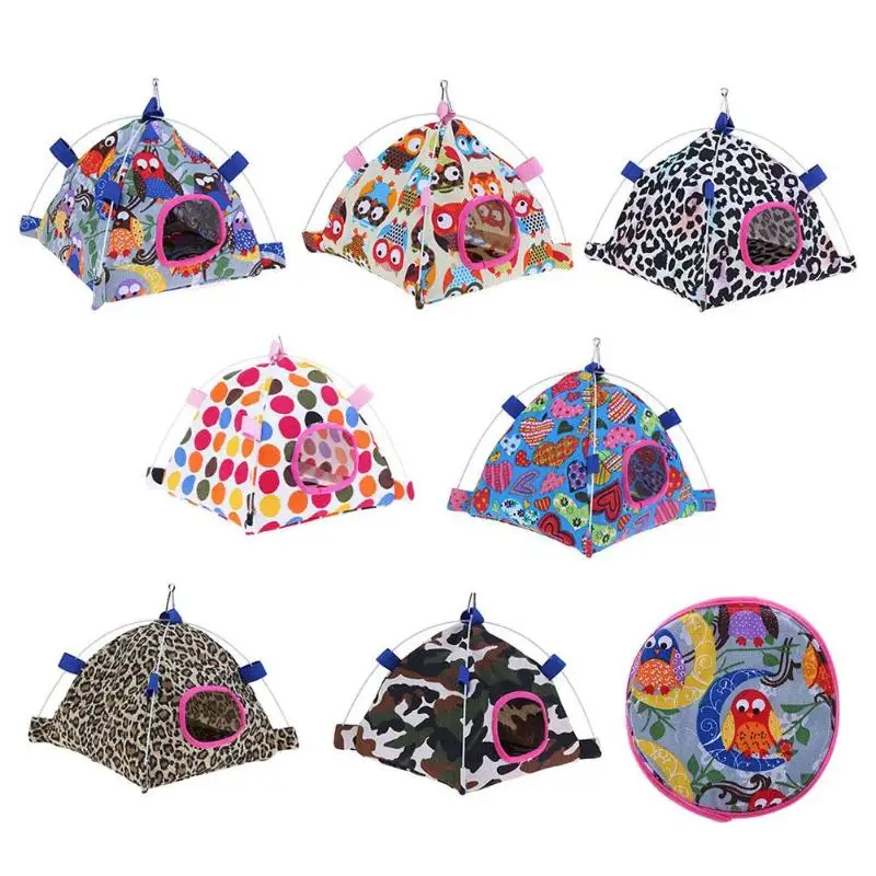 Красочное брезентовое гнездо для попугая птичий домик висячая палатка