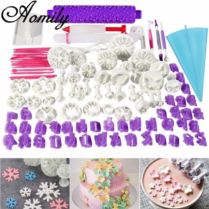 

Amoliy 96pcs/set Cake Baking Tool Set Multifunction Cake Decorating Tools Pastry Fondant Chocolate Mold Dessert Baking Supplies