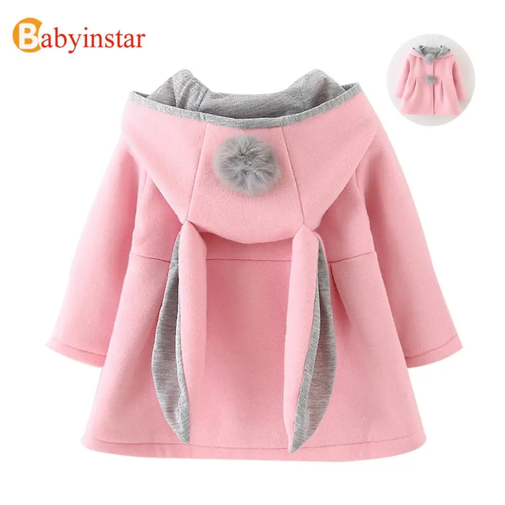 Babyinstar Пальто с капюшоном для девочек Новая весная летняя зимняя фасон Теплая