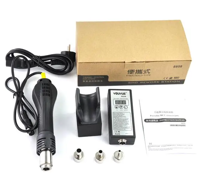 Портативная паяльная станция YOUYUE 8858 цифровая с корпусом BGA 110 220 В/8858 в |