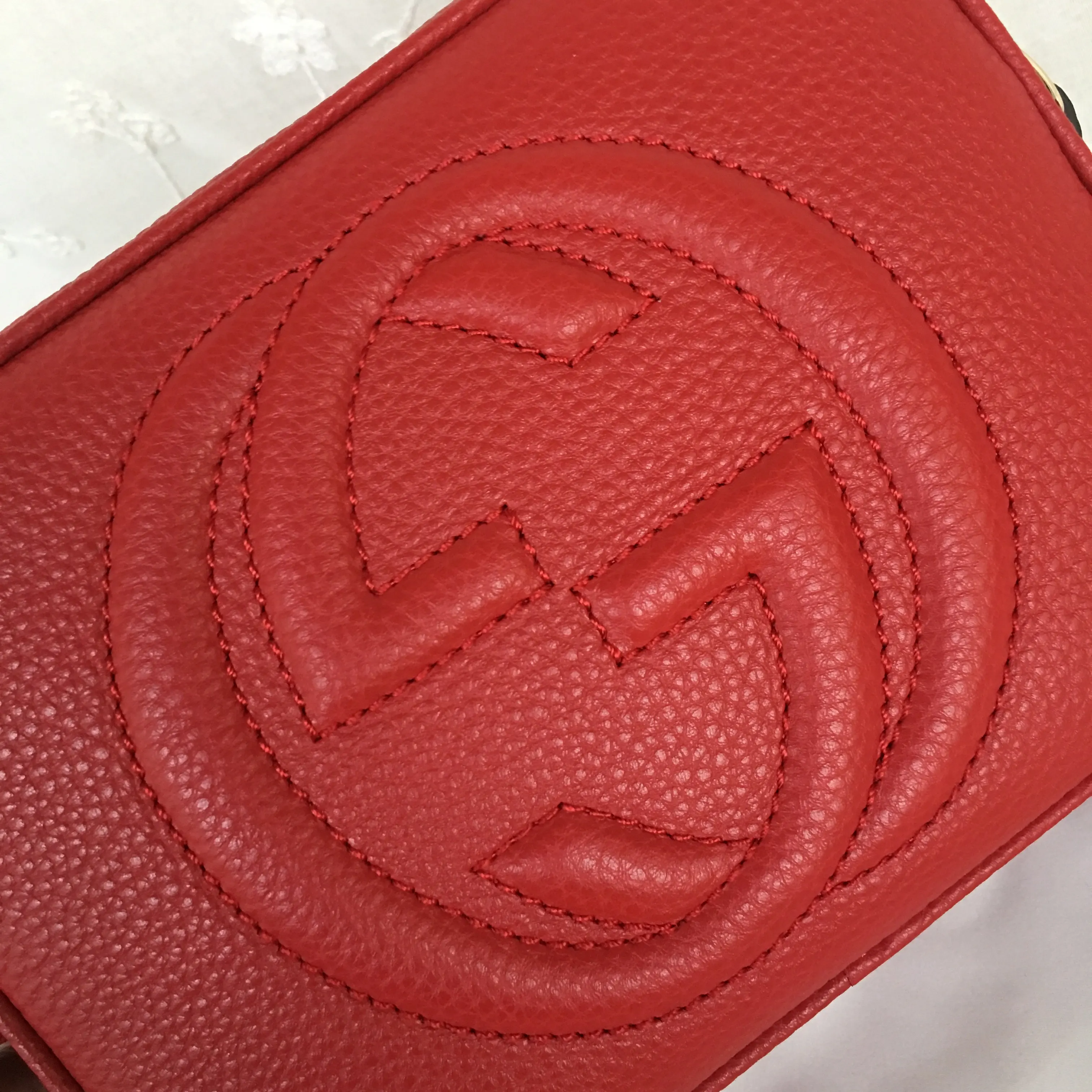 

Luxury brands Fashion Soho small leather disco bag 308364