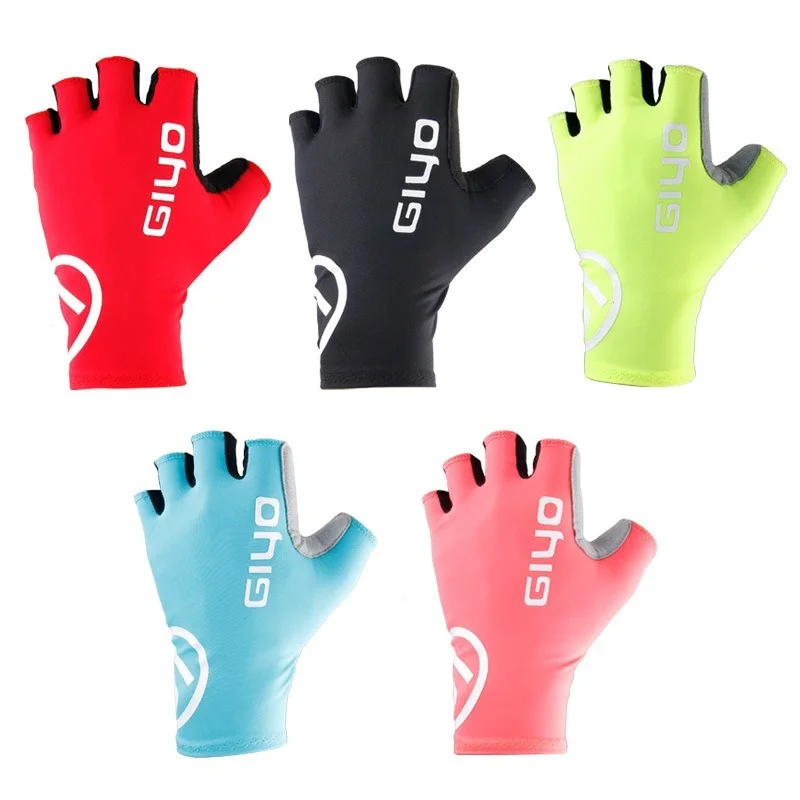 

Breaking Wind Cycling Half Finger Gloves Anti-slip Bicycle Mittens Racing Road Bike Glove MTB Biciclet Guantes Ciclismo