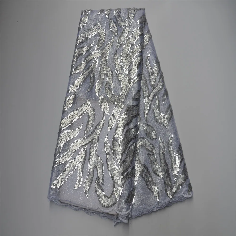 

2021 High Quality African Guipure Lace Fabric French Net Embroidery Tulle Lace Fabric For Nigerian Wedding Party Dress 185902