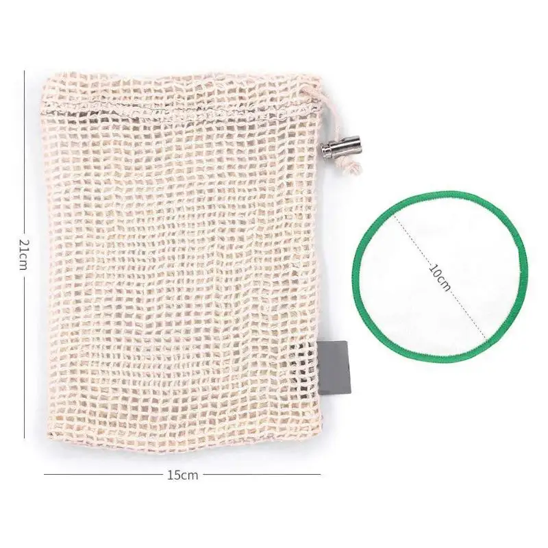 

10/12/16/18PCS Mini Reusable Makeup Remover Pads Washable Soft Bamboo Fiber Makeup Removal Face Washing Towel Skin Care