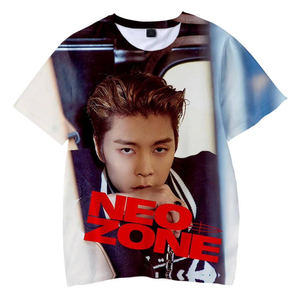 NCT-мужские и женские футболки с коротким рукавом круглым вырезом Повседневная