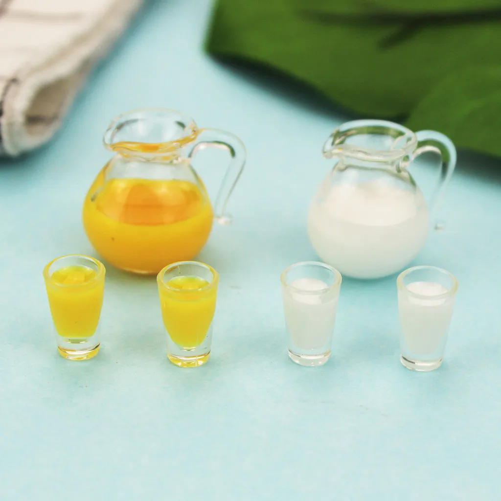 Миниатюрный Кукольный домик с соком/молоком 1:12 /1:6 набор для ролевых игр