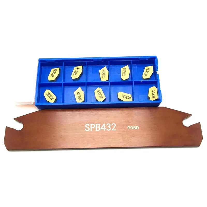 High-quality SPB226 SPB326 SPB332 SPB432 1PCS + 10PCS SP200 SP300 SP400 Slotted SPB and Cutting Insert Lathe CNC SPB Tool Holder enlarge